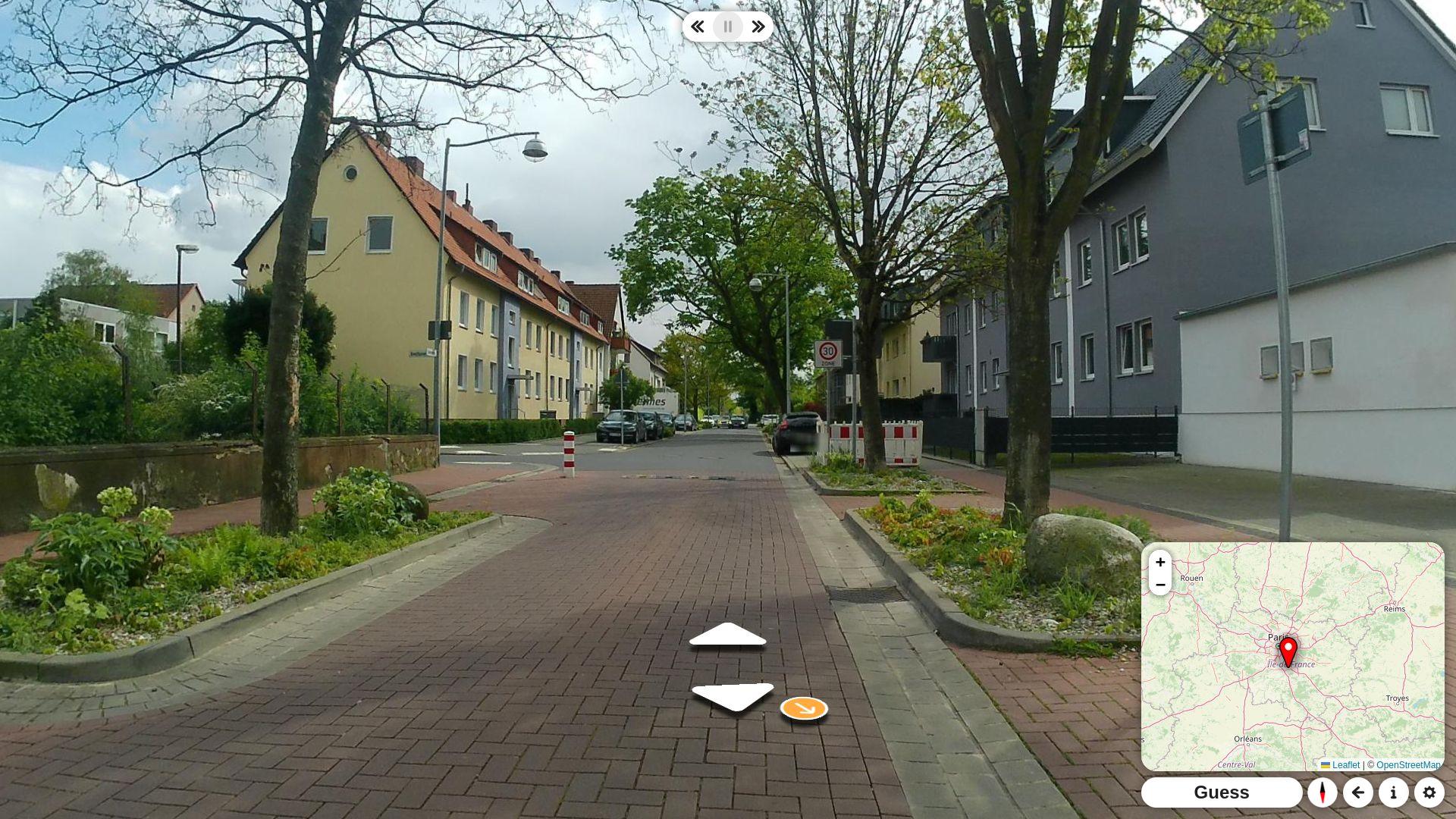 Screenshot of PanoramaxGuessr
